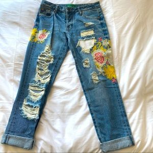 boyfriend mid-rise jeans